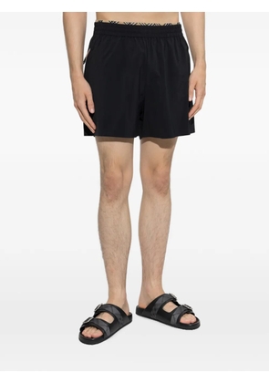 Burberry check-trim stretch shorts - Black
