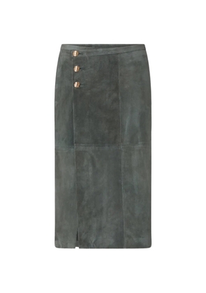 LIU JO long suede jacket - Green