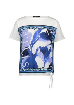 Betty Barclay graphic-print knot-detail T-shirt - White