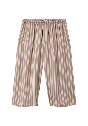 American Vintage Bovalow vertical-stripe shorts - Purple