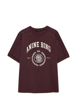 ANINE BING Jaylin T-shirt Collegiate - burgundy - Red