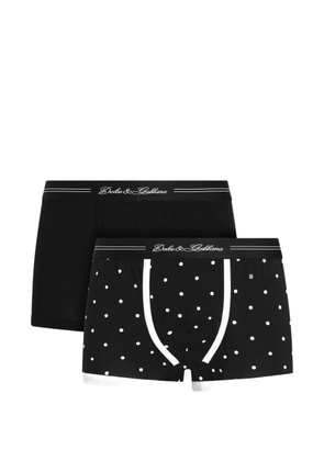 Dolce & Gabbana bi-pack cotton jersey boxers - Black