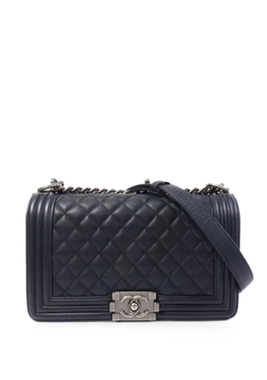 CHANEL Pre-Owned Boy quilted shoulder bag - Blue