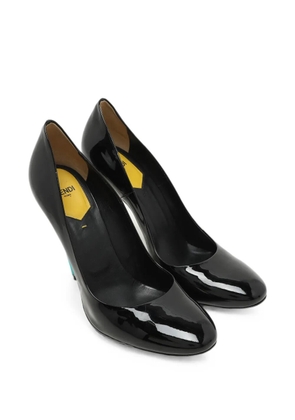Fendi Pre-Owned patent sculptural-heel pumps - Black