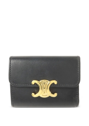 Celine Pre-Owned Triomphe tri-fold calfskin wallet - Black