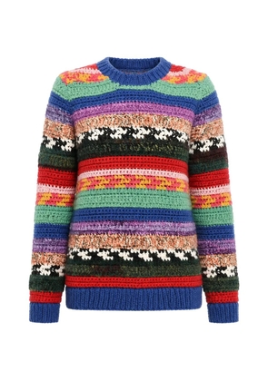 DSQUARED2 stripe-knit sweater - Blue