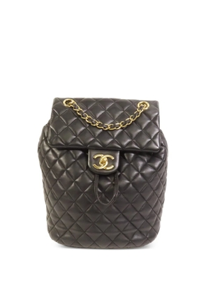 CHANEL Pre-Owned CC turn-lock quilted backpack - Black