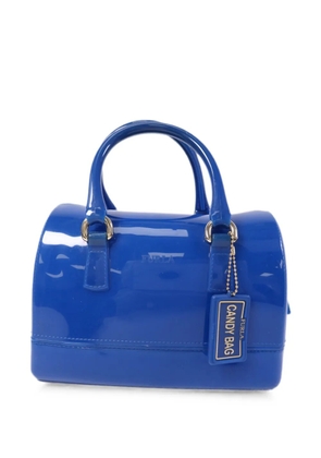 Furla Candy logo-patch tote bag - Blue
