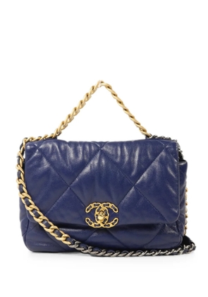 CHANEL Pre-Owned C19 CC turn-lock shoulder bag - Blue