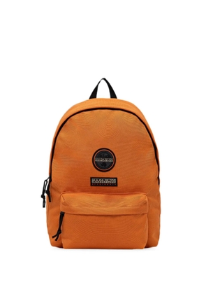 Napapijri logo-patch zip-around backpack - Orange