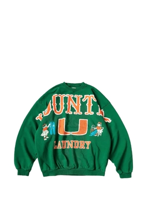 KAPITAL Big Kountry crew-neck sweater - Green