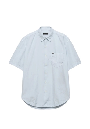Prada short-sleeved cotton shirt - Blue