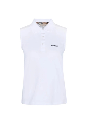 Barbour Bowford sleeveless polo top - White