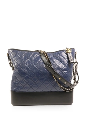 CHANEL Pre-Owned Gabrielle quilted shoulder bag - Blue