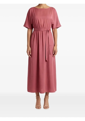 Weekend Max Mara belted short-sleeve maxi dress - Pink
