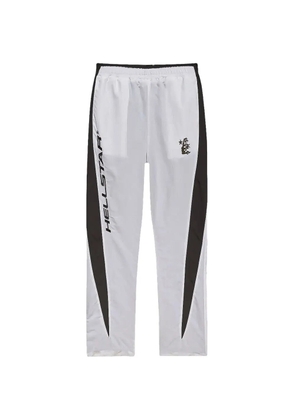HELLSTAR logo-print panelled track pants - White