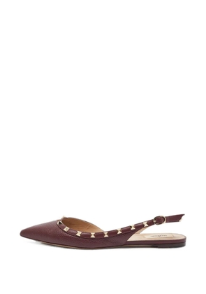 Valentino Garavani Pre-Owned Rockstud slingback pumps - Red