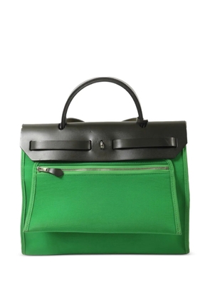 Hermès Pre-Owned PM Herbag canvas tote bag - Green