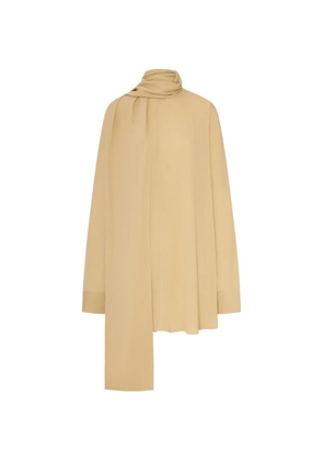 TOTEME draped-scarf blouse - Neutrals