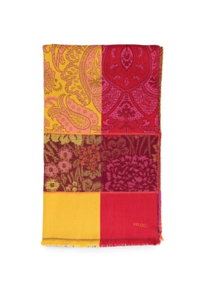 Kenzo Pre-Owned paisley floral-print scarf - Yellow