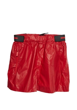 Prada Pre-Owned logo patch shorts - Red