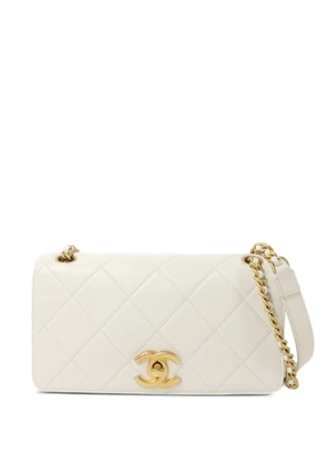 CHANEL Pre-Owned Chain CC-fastening shoulder bag - White