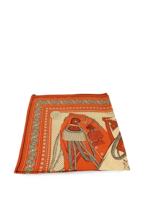 Hermès Pre-Owned paisley-print scarf - Orange