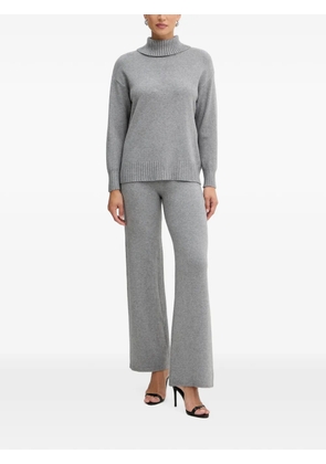 Haveone ribbed-knit trousers and sweater set - Grey