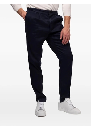 DEVORE pleated elasticated-waistband trousers - Blue