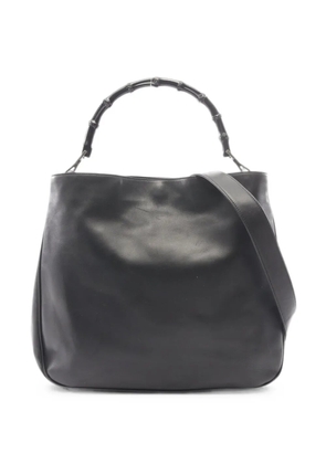 Gucci Pre-Owned Bamboo top-handle handbag - Black