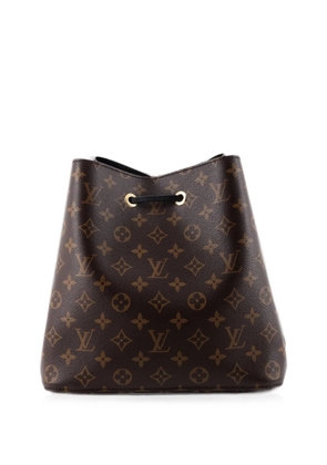 Louis Vuitton Pre-Owned NeoNoe Handbag Monogram Canvas with Leather MM bucket bag - Black