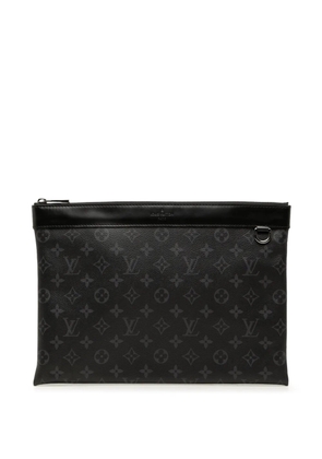 Louis Vuitton Pre-Owned 2018 Monogram Eclipse Discovery Pochette GM clutch bag - Black
