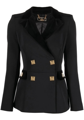 Elisabetta Franchi stud-embellished double-breasted blazer - Black