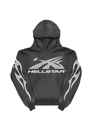 HELLSTAR flame-print hoodie - Grey