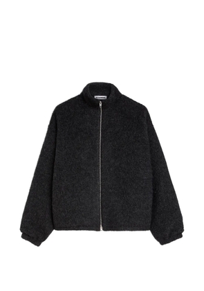 Jil Sander zip-up wool-fleece sweater - Grey