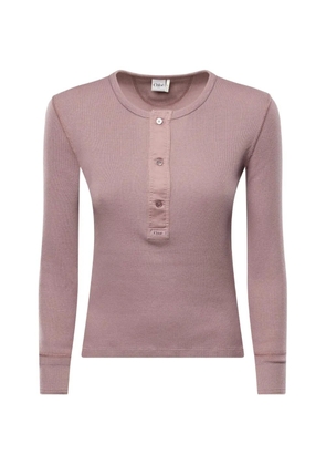 Chloé ribbed-knit long-sleeve T-shirt - Pink