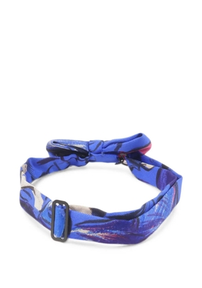 Hermès Pre-Owned graphic-print bow tie - Blue