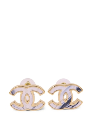 CHANEL Pre-Owned CC earrings - Gold