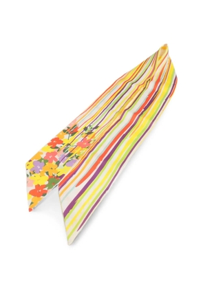 Anteprima polka-dot floral-print scarf - White
