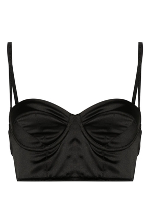 Blugirl bustier satin bra - Black