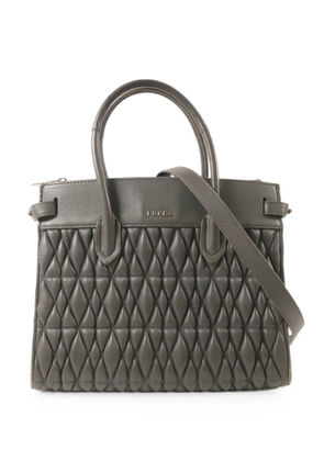 Furla quilted leather tote bag - Grey