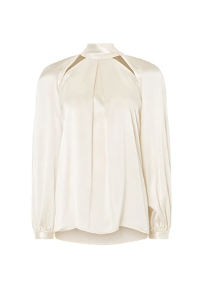 Temperley London Amerie cut-out silk blouse - White