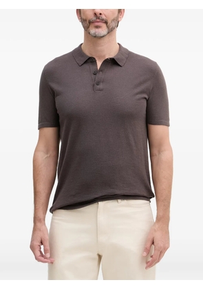 Joop! short-sleeve knitted polo shirt - Brown