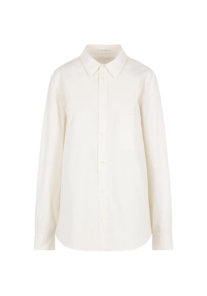 The Row Perlo chest-pocket long-sleeve shirt - White