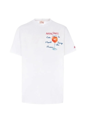 MC2 Saint Barth Portofino cocktail-embroidered T-shirt - White