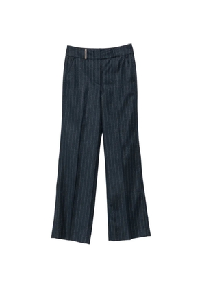 Peserico pinstripe-pattern trousers - Blue