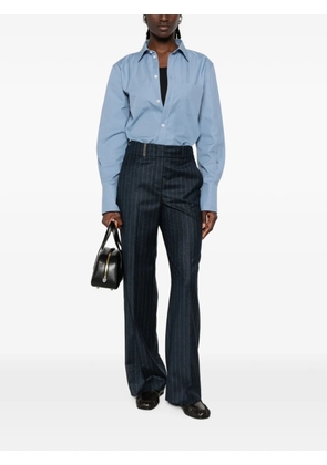 Peserico pinstripe-pattern trousers - Blue