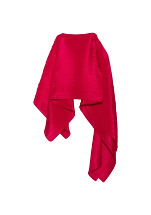Pleats Please Issey Miyake pleated poncho - Pink