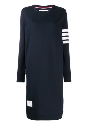 Thom Browne 4-Bar loopback sweatshirt dress - Blue