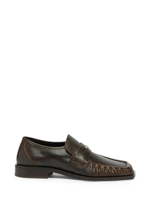 Diesel D-Amber - penny loafers in leather - Brown